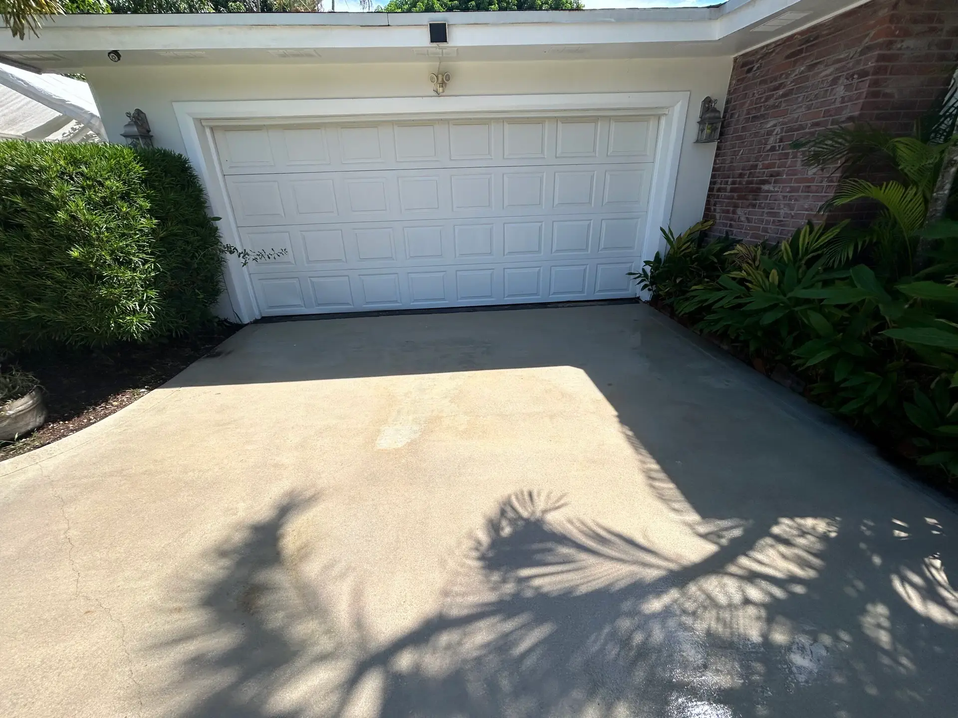 After pressure cleaning