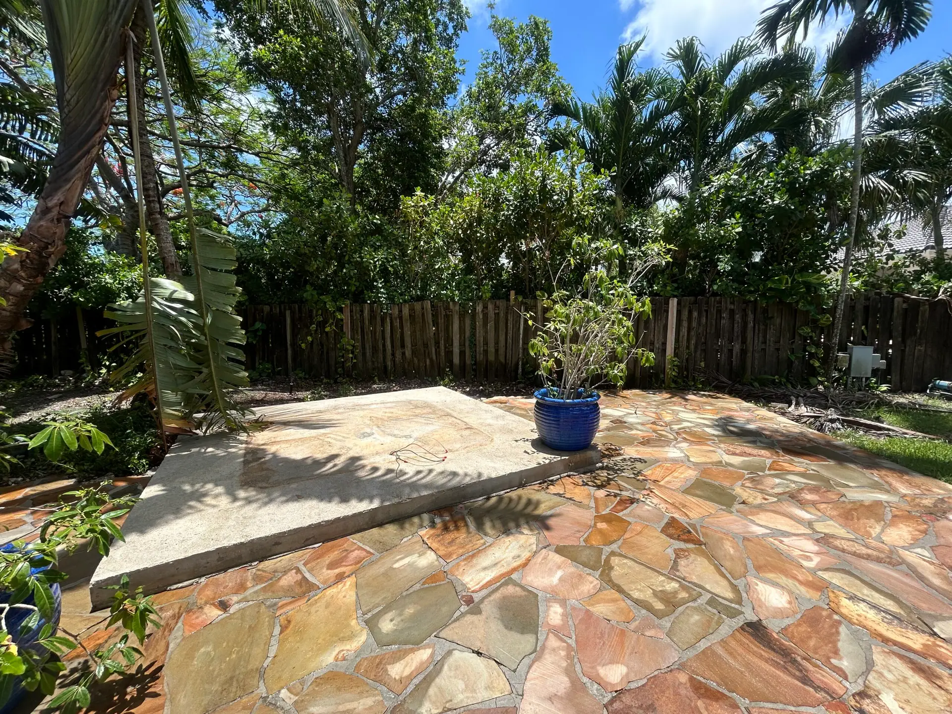 After patio cleaning