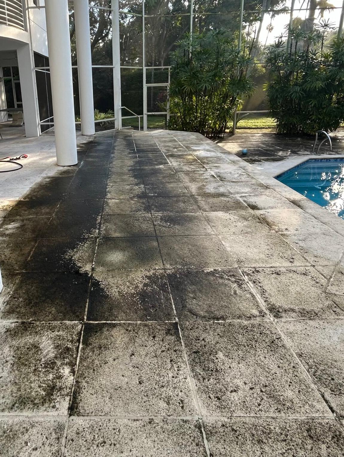 Before pressure cleaning